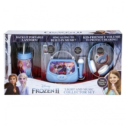 Set Frozen II - slúchadlá, svietidlo, karaoke box